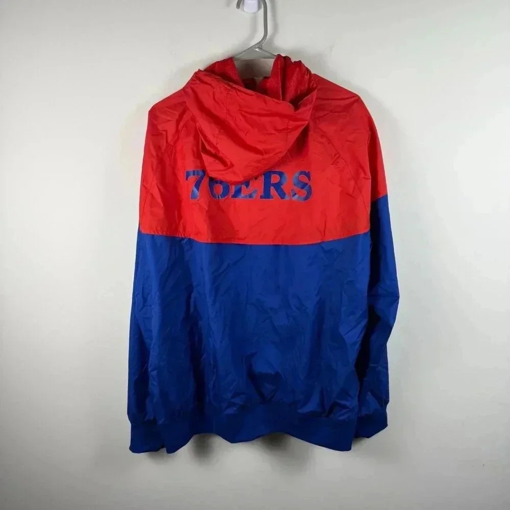 NWT Nike Philadelphia 76ers Hooded Windbreaker XL - Picture 4 of 6